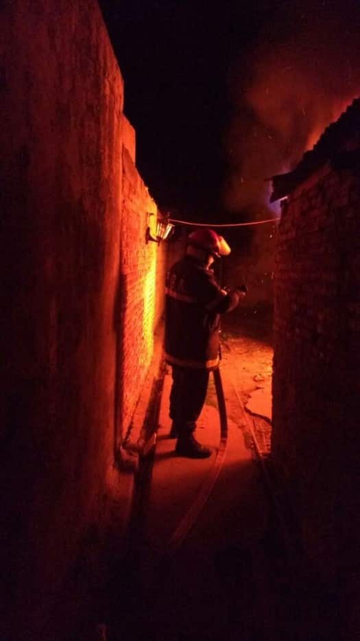 Incendio y pérdidas totales en un depósito