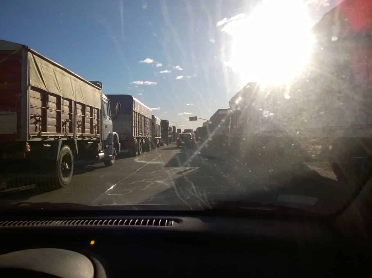 Peligro con los camiones en el sector de El Triángulo