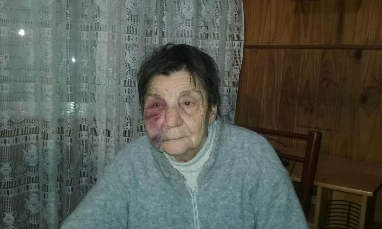 Brutal golpiza a una abuela de Cerri