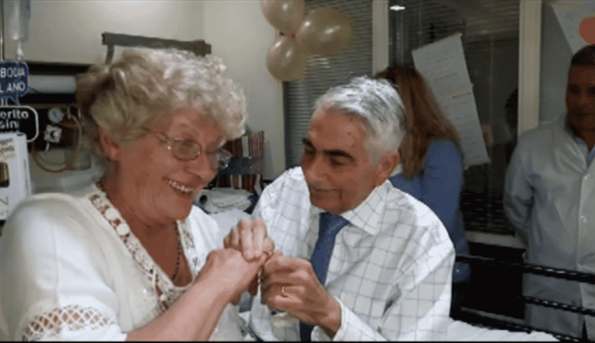 Emocionante: se casaron en la Unidad Coronaria de un hospital bahiense
