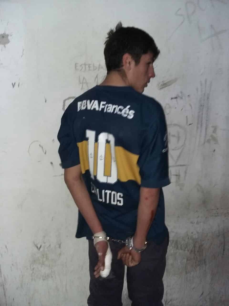 Así detuvieron a un peligroso delincuente