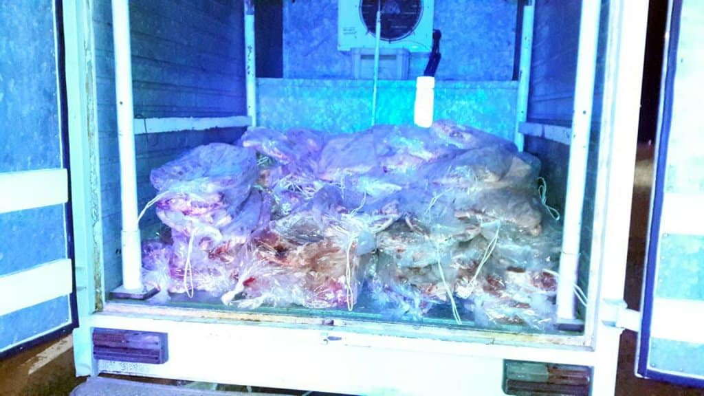 Secuestraron una tonelada de carne