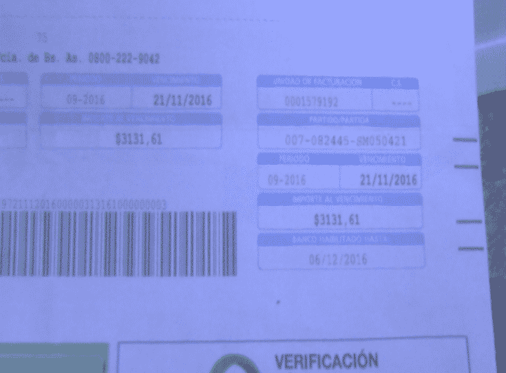 Boletas de agua “saladas”