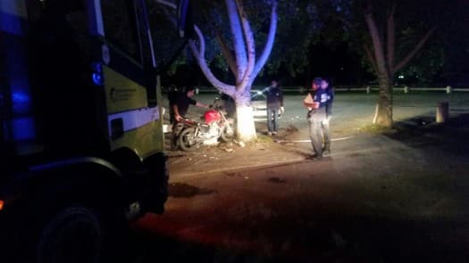 Dos jovenes muertos en un accidente dentro del Parque de Mayo