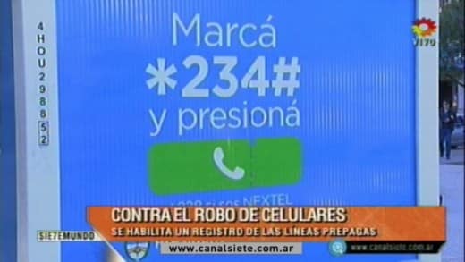 Contra el robo de celulares y secuestros extorsivos