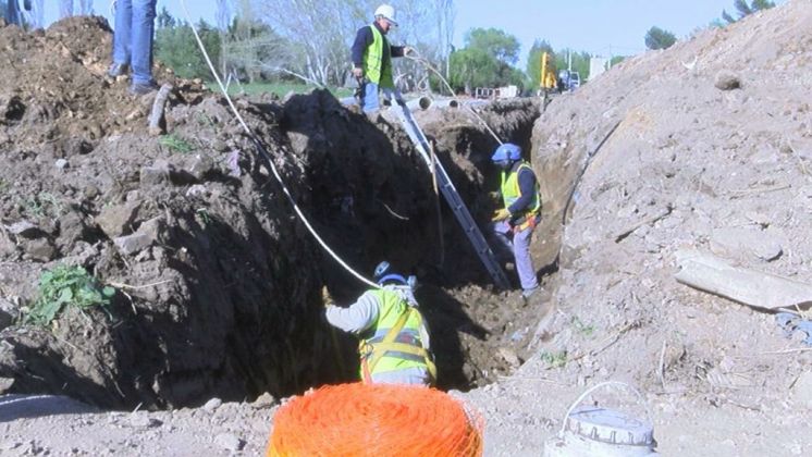 Comenzó la obra de cloacas para Millamapu