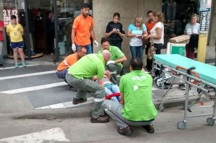 Dos heridos tras accidente en el microcentro