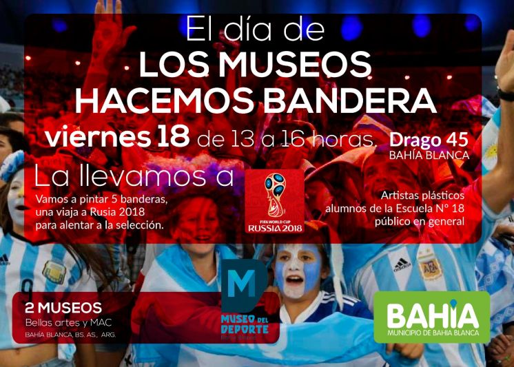 Una bandera bahiense en el Mundial de Rusia