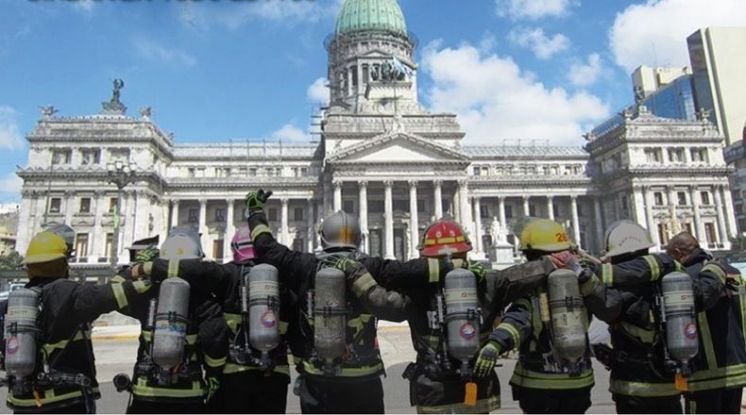 El sirenazo de bomberos en todo el país