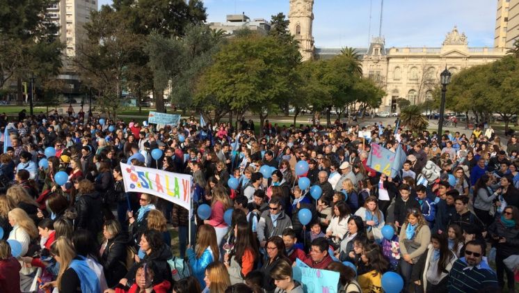 En Bahía se movilizaron contra el proyecto del aborto