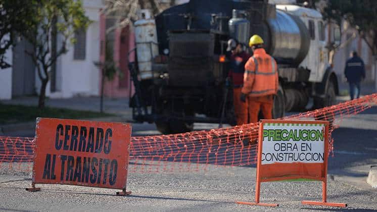 Corte de calzada en tramo de Fragata Sarmiento