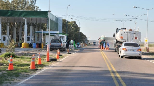 Gremialistas iban a movilización en Médanos y fueron demorados con droga