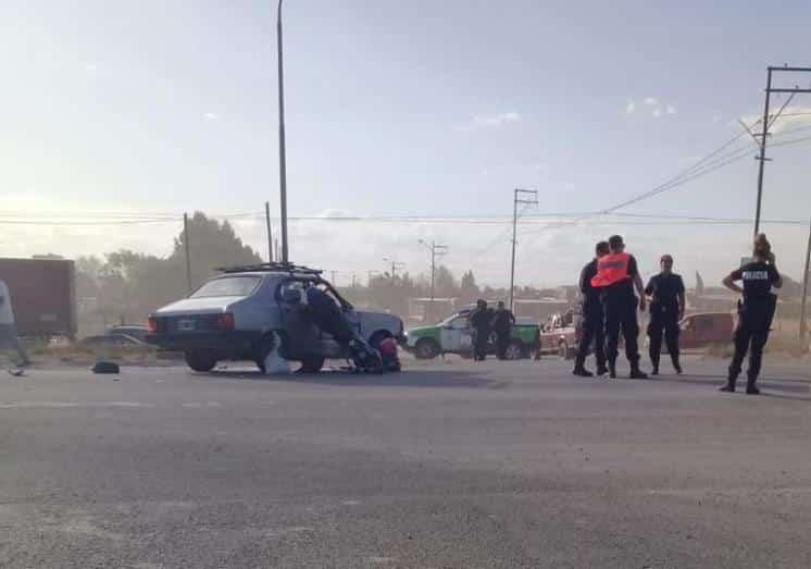Fuerte choque frente al barrio Viajantes del Sur