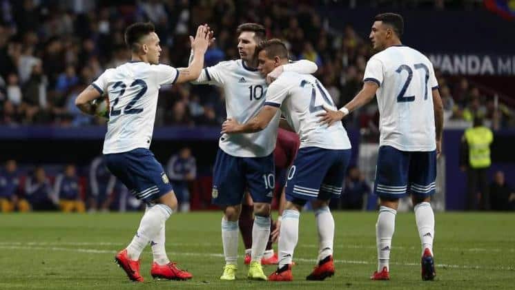 Gol del bahiense Lautaro Martínez en la derrota ante Venezuela