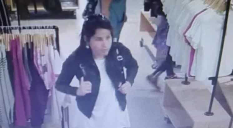 Así quedó captada una mechera robando en pleno centro bahiense