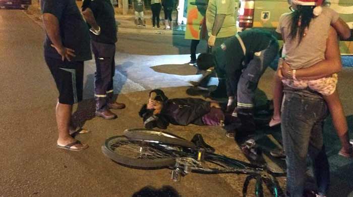 Ciclista sufrió una fractura tras un accidente