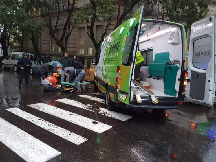 Una mujer herida tras ser atropellada en Vieytes y Gorriti