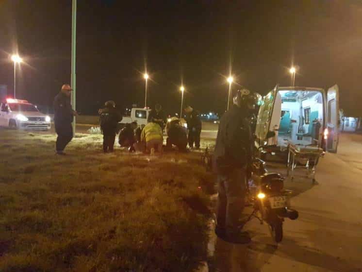 Dos motociclistas accidentados
