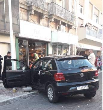 Accidente en el centro de la ciudad