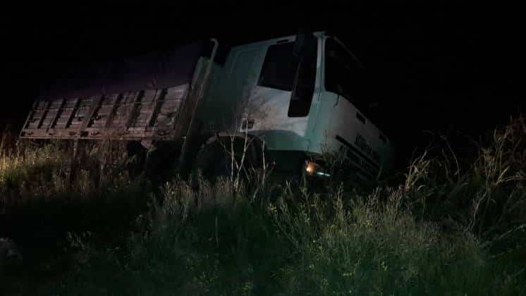 Camión se quedó sin frenos en la bajada de Espora