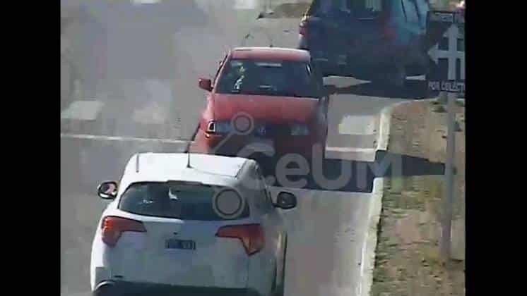 Mirá el video: fue marcha atrás por Avenida Cabrera