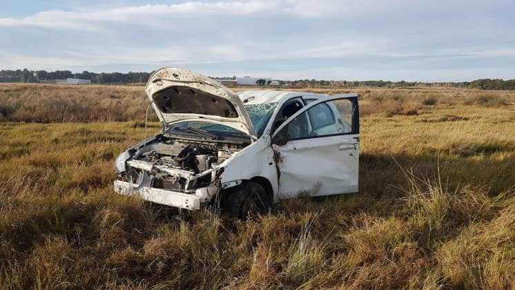 Vuelco en la ruta 3