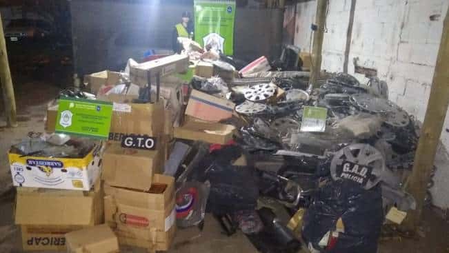 Dos detenidos por robo y venta de autopartes en Monte Hermoso