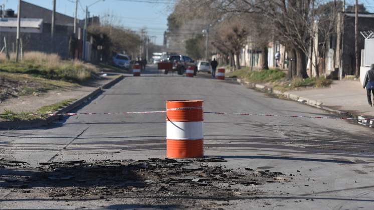 Cortes en calle Florida por obra de gas