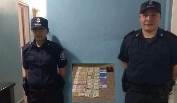 Buratovich: policías encontraron dólares y los devolvieron a su dueño