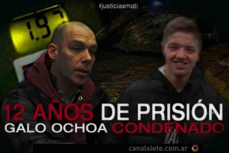 Justicia por Matías Streitenberger: Ochoa condenado a 12 años de prisión