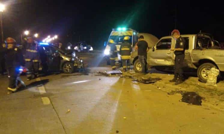 Dos hospitalizados tras chocar a la altura de la rotonda de Grünbein