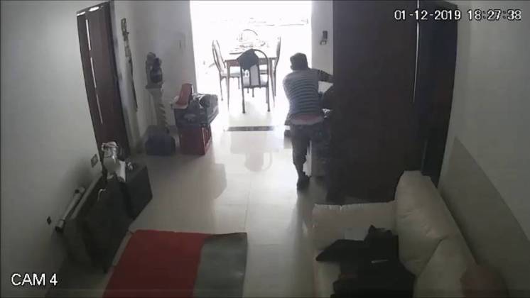 VIDEO: Delincuente quedó escrachado por cámaras de seguridad