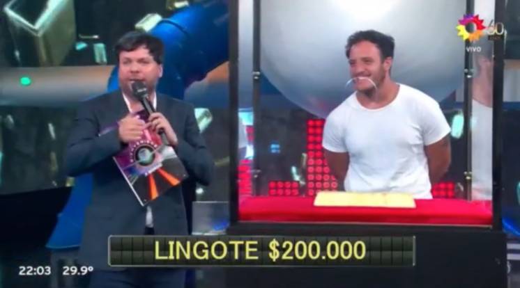 Bienvenidos a bordo: un participante sacó el lingote y se llevó los 200 mil pesos