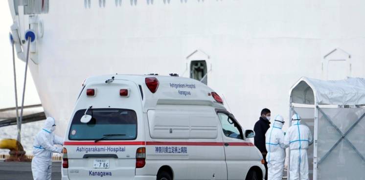 Un pasajero argentino contrajo coronavirus en el crucero varado en Japón