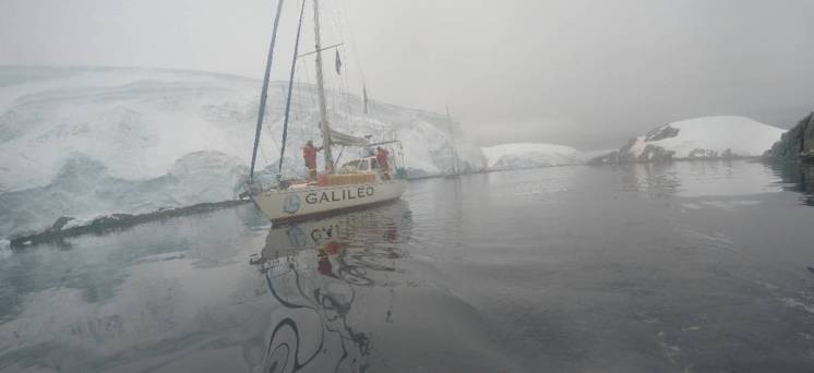 La expedición antártica del velero de un bahiense