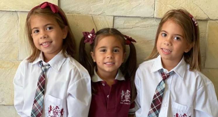 Cinthia Fernández y Matías Defederico se emocionaron juntos por el primer día de clases de sus hijas: “Crezcan sanas y felices”