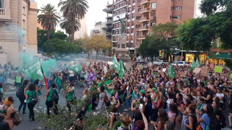 4to Paro Nacional de Mujeres: Se realizó la marcha en el centro de la ciudad