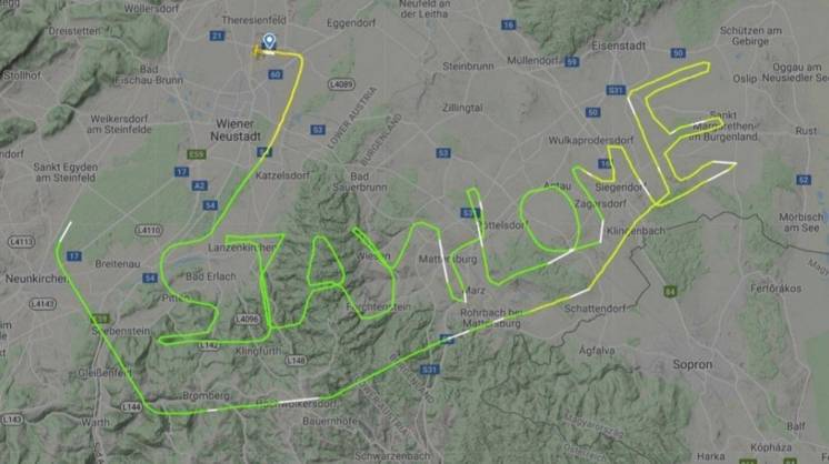 Coronavirus | El mensaje viral que escribió un piloto en el cielo: “Quedate en casa”