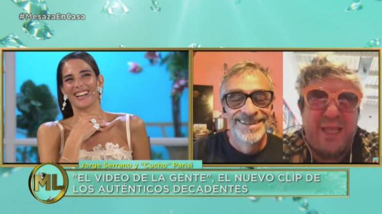 Cucho Parisi presentó el nuevo tema de Los Auténticos Decadentes e hizo estallar de risa a Juana Viale y sus invitados