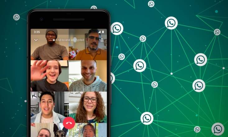 WhatsApp ya permite las videollamadas con 8 participantes: cómo se hacen