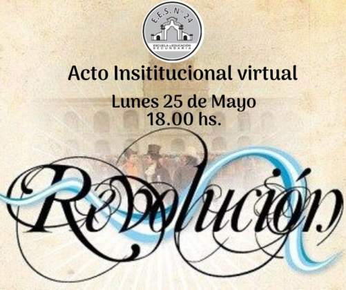Escuelas celebran el 25 de Mayo desde la vitualidad