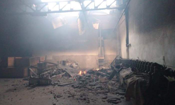 Se incendió la lanera San Blas