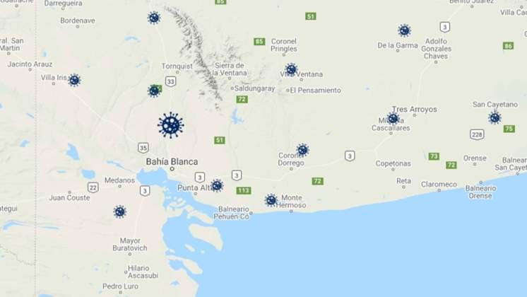 Mapa interactivo para ver las actividades permitidas en cada municipio