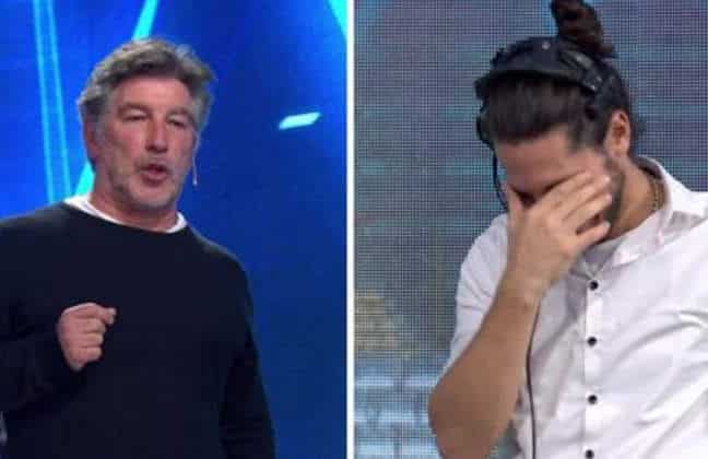 Pachu Peña hizo tentar de risa al productor de Guido Kaczka con el chiste pícaro que contó en Bienvenidos a bordo