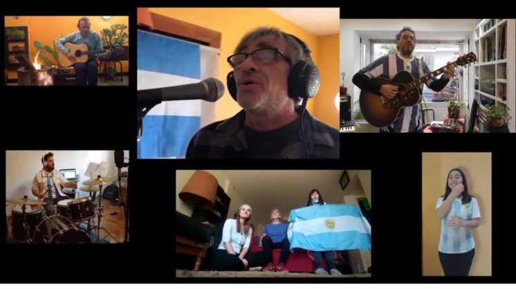 #AbrazaTuBandera: la campaña solidaria de músicos argentinos para recaudar fondos para la Cruz Roja