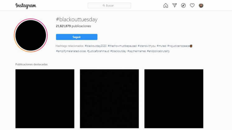 #BlackoutTuesday: el apagón en redes sociales por el crimen de George Floyd