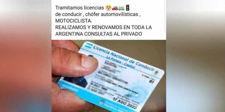 Estafas con carnets de conducir: ofrecen renovaciones a través de facebook