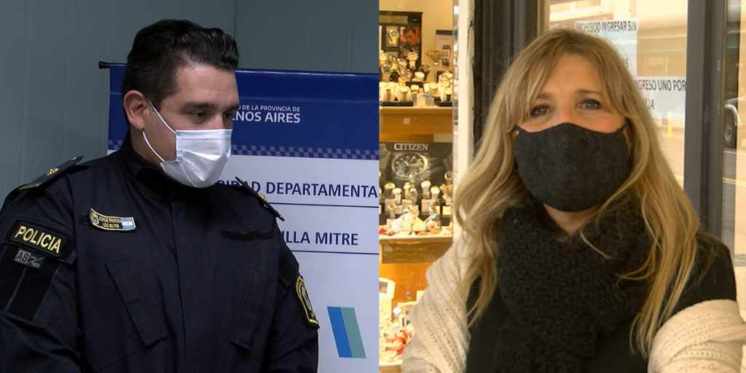 Un policía y una mujer le salvaron la vida a un hombre de 70 años