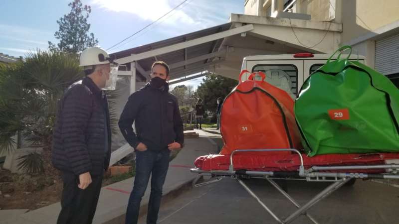 Donaron tres cápsulas de traslado al Hospital Italiano