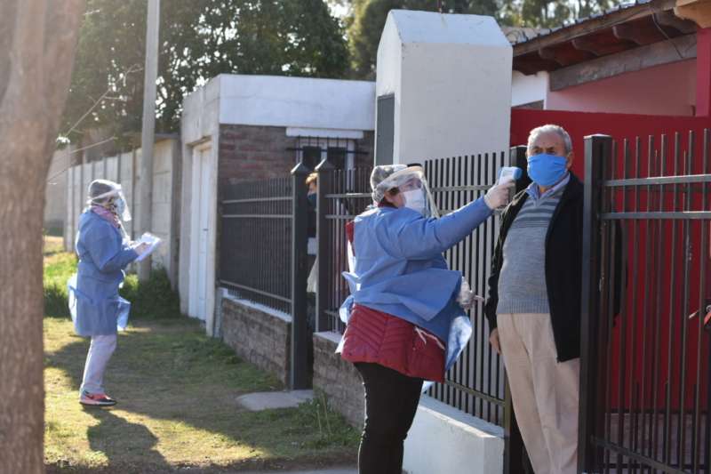 Detectar en Bahía: se hicieron tres hisopados a vecinos con síntomas de Coronavirus